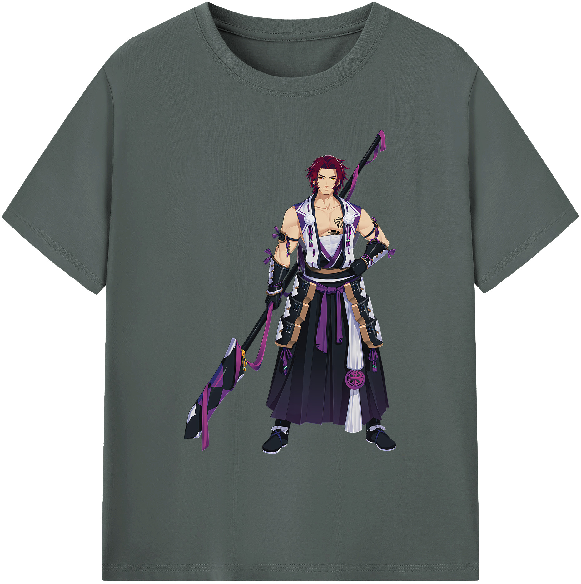 （画像用） 刀剣乱舞 Touken Ranbu 綿100％ メンズ半袖Tシャツ｜肌触りやわらか＆通気性